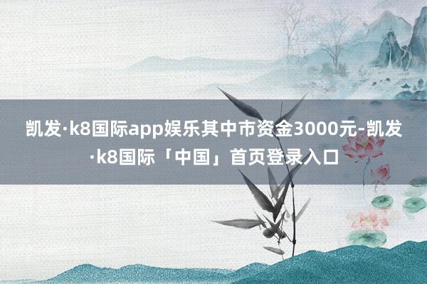 凯发·k8国际app娱乐其中市资金3000元-凯发·k8国际「中国」首页登录入口